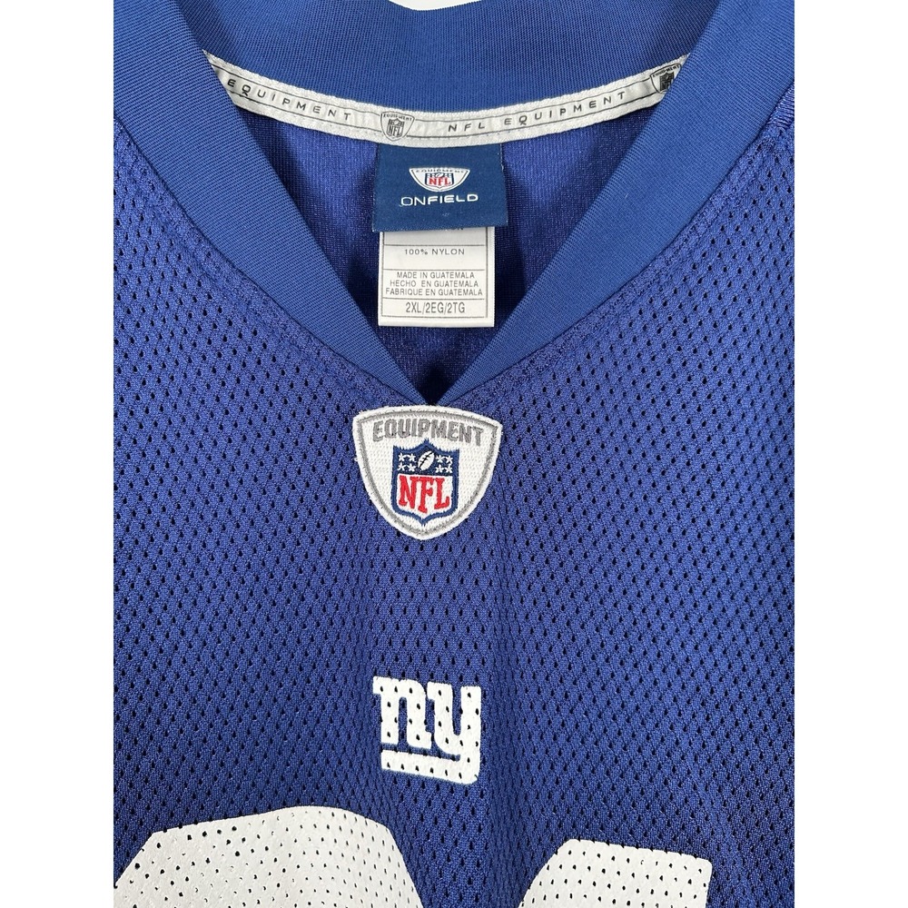 Justin Tuck New York Giants Reebok On Field Jersey Blue #91 Football Mens 2XL - Picture 9 of 10